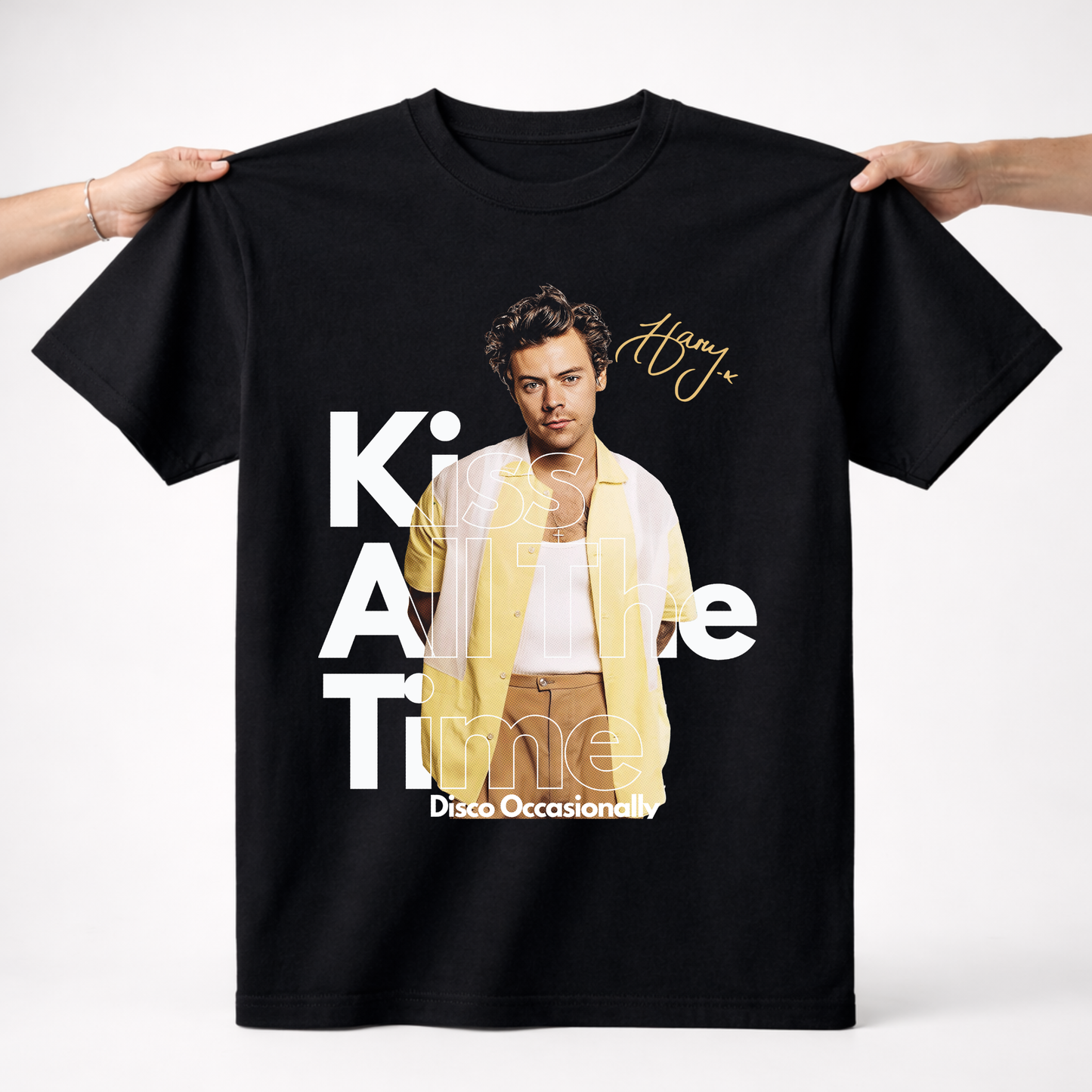 Playera Harry Styles – Golden Aura ✨